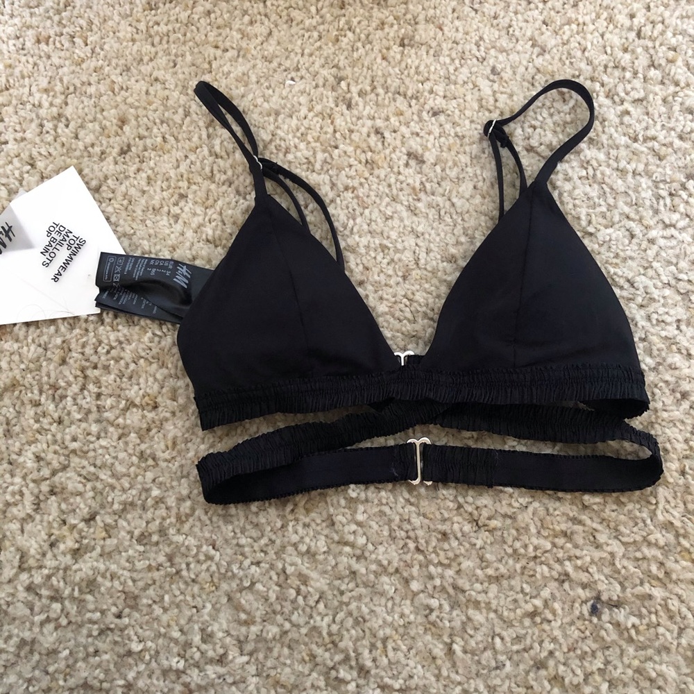 black bikini top